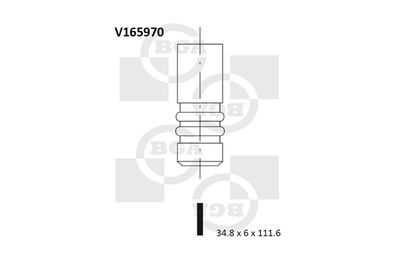 Впускной клапан BGA V165970 для CHRYSLER STRATUS