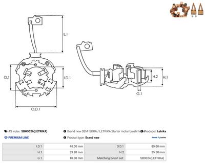 Vorschau Halter, Kohlebürsten Ansicht 2