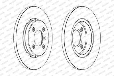 BREMSSCHEIBE FERODO DDF062 1
