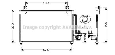 Конденсатор, кондиционер AVA QUALITY COOLING KA5031 для KIA RIO