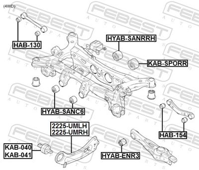 BRAT SUSPENSIE ROATA FEBEST 2225UMLH 1