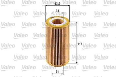 Масляный фильтр VALEO 586505 для OPEL FRONTERA