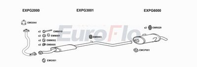 Układ wydechowy EUROFLO PG10615D1001A00