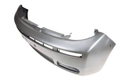 Bumper (Voor, met railgaten, donkergrijs, certificaat TÜV) past: OPEL VIVARO A 08.01-08.06