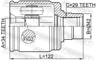 Joint Kit, drive shaft 0311-ACC22RH