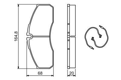 Brake Pad Set, disc brake 0 986 494 273