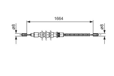 CABLU FRANA DE PARCARE BOSCH 1987477518