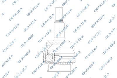 каре комплект, полуоска GSP 635072