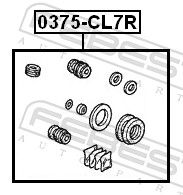 Repair Kit, brake caliper 0375-CL7R