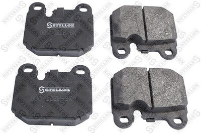 комплект спирачно феродо, дискови спирачки STELLOX 000 122B-SX