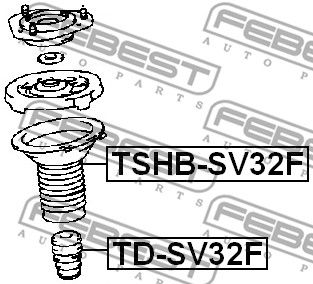 TSHB-SV32F Пыльник переднего амортизатора  FEBEST FEBEST 