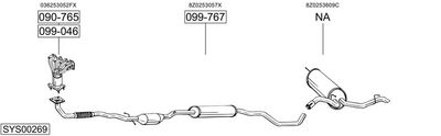 Изпускателна система BOSAL SYS00269
