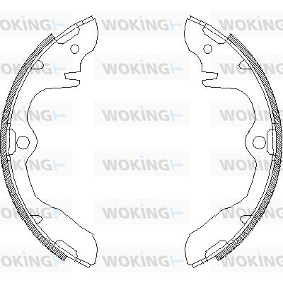 Комплект тормозных колодок WOKING Z4339.00 для ASIA MOTORS ROCSTA