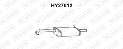Глушитель выхлопных газов конечный VENEPORTE HY27012 для HYUNDAI LANTRA