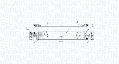 Chłodnica, układ chłodzenia silnika MAGNETI MARELLI 350213221200