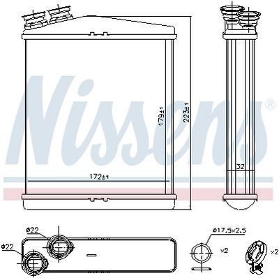 SCHIMBATOR CALDURA INCALZIRE HABITACLU NISSENS 73645 6