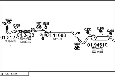 SISTEM DE ESAPAMENT MTS RENA70439A005254