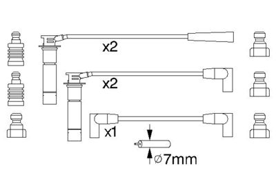 BOSCH Zündleitungssatz