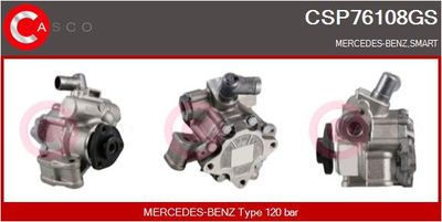 Гидравлический насос, рулевое управление CASCO CSP76108GS для MERCEDES-BENZ C-CLASS