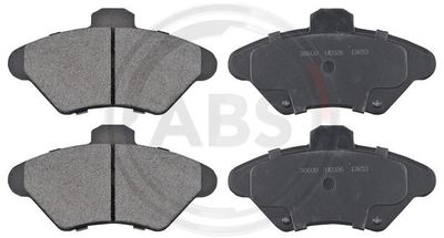 Zestaw klocków hamulcowych, hamulce tarczowe A.B.S. 38600