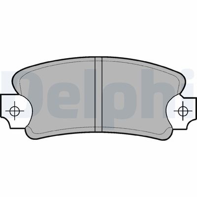 Комплект тормозных колодок, дисковый тормоз LP146