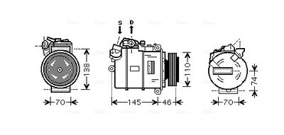 COMPRESOR CLIMATIZARE AVA QUALITY COOLING BWAK318