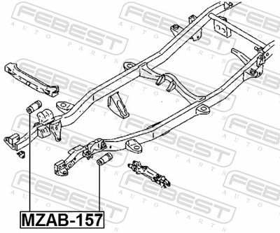 SUPORT TRAPEZ FEBEST MZAB157 1