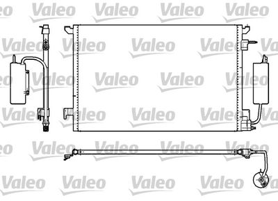 VALEO 817852 Радиатор кондиционера  для OPEL SIGNUM (Опель Сигнум)