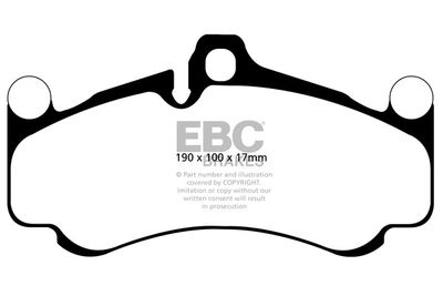 Комплект тормозных колодок, дисковый тормоз EBC Brakes DP32094C для PORSCHE 911