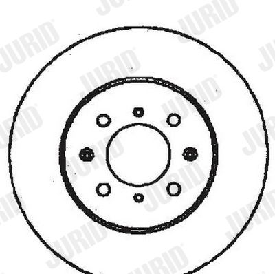 Тормозной диск JURID 561385J для HONDA PRELUDE