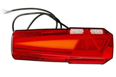 Achterlicht Links/Rechts MAVIC (LED, 12/24V, met indicator, anti-fog licht, achteruitrijlicht, met stoplicht, parkeerlicht, driehoekige reflector, lengte kabel: 1,5m)