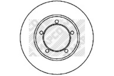 Тормозной диск MAPCO 45534 для DAIHATSU FEROZA