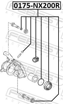 Repair Kit, brake caliper 0175-NX200R