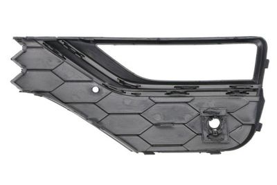 Voorbumper afdekking Voor Rechts (met zwarte streep, met mistlampgaten, plastic, zwart) past: VW AMAROK 2H 05.16-05.22