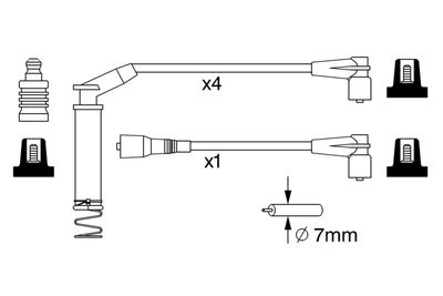 BOSCH Zündleitungssatz