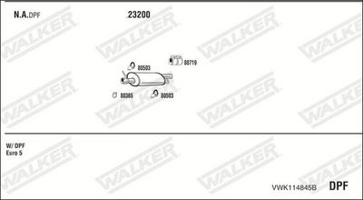SISTEM DE ESAPAMENT WALKER VWK114845B