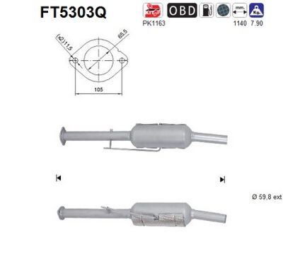 FILTRU FUNINGINE/PARTICULE SIST.DE ESAPAMENT