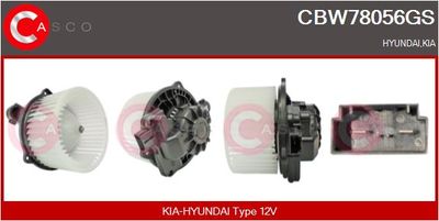 Вентилятор салона CASCO CBW78056GS для KIA NIRO