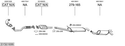 SISTEM DE ESAPAMENT BOSAL SYS01699