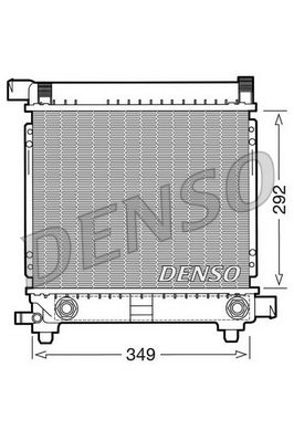 Радиатор, охлаждение двигателя DENSO DRM17028 для MERCEDES-BENZ 190