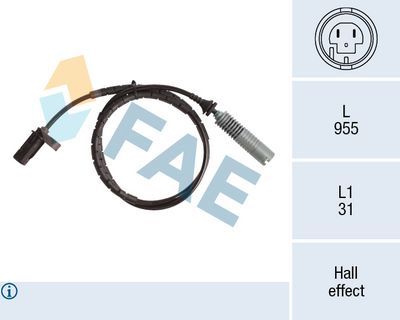 датчик, обороти на колелото FAE 78139
