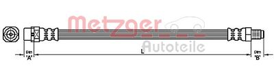 METZGER 4111099 Тормозной шланг  для BMW X4 (Бмв X4)