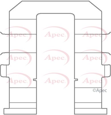 Accessory Kit, disc brake pad APEC KIT1143