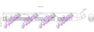 KAWE H5475 Тормозной шланг  для NISSAN MICRA II (K11) 1.0 i 16V