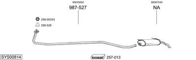 ABGASANLAGE BOSAL SYS00814