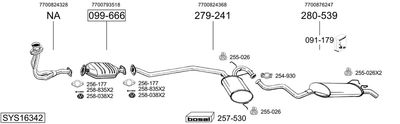 Układ wydechowy BOSAL SYS16342