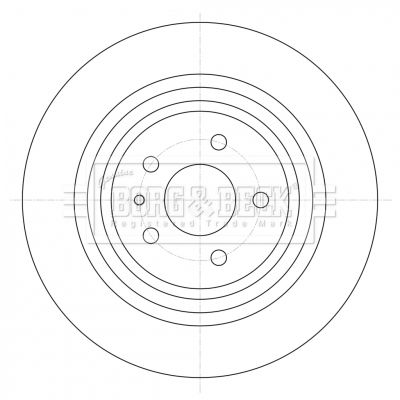 BORG & BECK BBD5422 Тормозной диск 