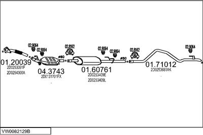 SISTEM DE ESAPAMENT MTS VW0082129B014097