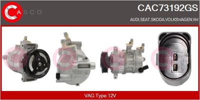 CASCO CAC73192GS Компрессор кондиционера  для AUDI Q3 (Ауди Q3)
