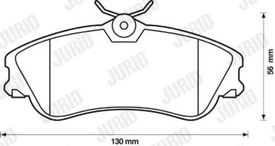 Brake Pad Set, disc brake 571966J